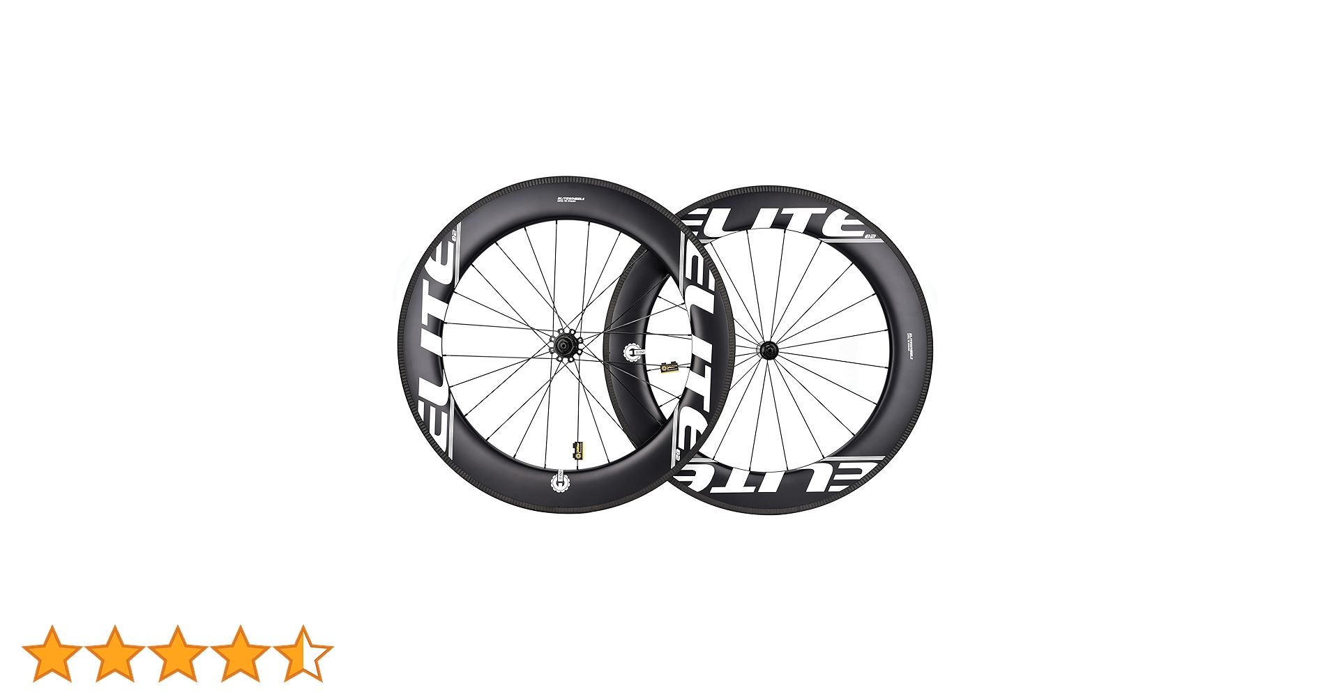 美品ELITEWHEELS 超軽量カーボンホイールチューブレス、クリンチャー 美品ELITEWHEELS 超軽量カーボンホイールチューブレス